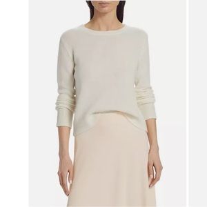 VINCE Crew Neck Pullover Sweater Wool‎ Cashmere Cream A12
